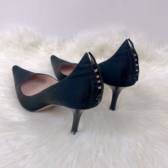 Vera Wang | satin heels, back hook details size EU- 39 (9 US) pointy toe… - Picture 7 of 7